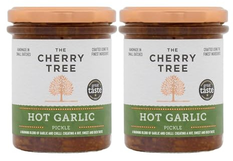 The Cherry Tree Hot Garlic Pickle 2 X 320g Jar Dual-Pack