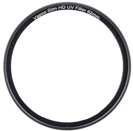 Vapco 62mm UV Protection Glass Lens Filter for Canon Nikon Sony Pentax Olympus