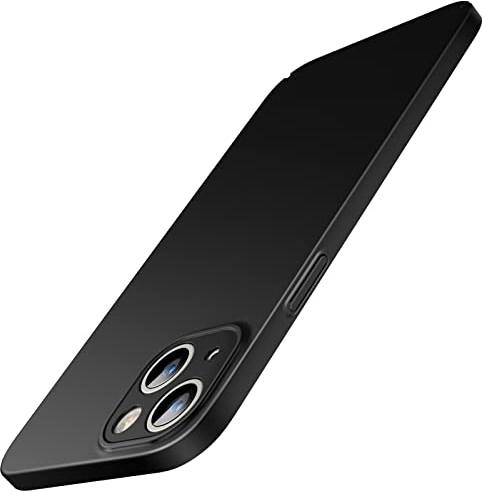 JETech Cover Sottile Aggiornamento (0,85 mm Magro) per iPhone 14 Plus 6,7 Pollici, Copriobiettivo per Fotocamera Protezione Completa, PC Rigido Opaco Leggero Custodia Ultra Sottile (Nero)