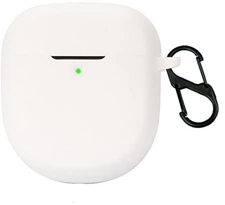 GIOPUEY Cilicone Case Compatible with Bose QuietComfort Earbuds II/Ultra 2023, Ultra-thin soft Cover, Slim-Fit,Anti-Fall,Not Easy to Dirty - White