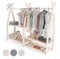 MAMOI® Garderobenständer Kinder 95x106x32cm / 53x95x32cm | Kleiderschrank Kinder | Garderobenständer | Kleiderstange für Kinder | Holzschiene | Garderobenholz Kinderzimmer | 100% ECO | Made in EU