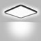 Ouyulong Plafonnier Led Mince,Imperméable IP44 Plafonnier Salle De Bain, Plafonnier Led Carré 24W,5000K, 2600LM, 23CM, Plafonnier Pour Salon, Cuisine, chambre, Couloir, Balcon, Garage