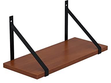AKKE Hängeregal Gino Wandregal Kinderzimmer Küche Wohnzimmer Badezimmer Loft Büro Regale für Wände Regalbrett für Wand-Deko Küchenregal Moderne Wandboard Bücherregal Wand Locarno 80x20 cm