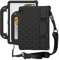 Kids Case For Huawei MediaPad T3 10 9.6 Inch, EVA Foam Diamond Pattern, Hand Stand Shoulder Strap, Lightweight Shockproof Protective Tablet Case, Black