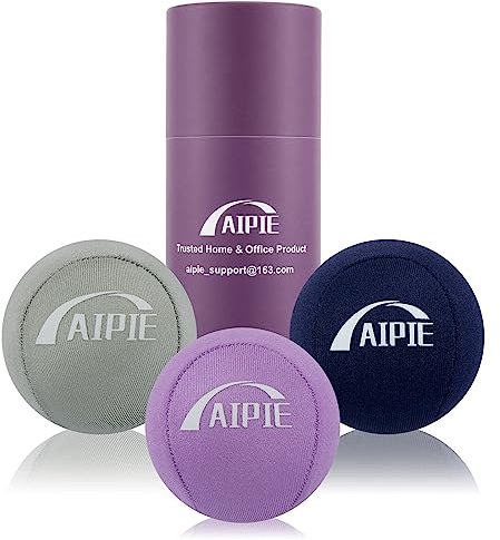 AIPIE 3 Stressball, Handkrafttrainer, Physiotherapie, 1 weich, 1 mittelgroß, 1 Hartgel-Massagebälle, Set für Erwachsene, Kinder, Angstlinderung, Komfortgriff, Fingerhand Widerstandstraining