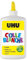 UHU colle blanche - Colle blanche multi matériaux, sans solvants, lavable à l'eau, spatule intégrée, bouteille souple de 250g