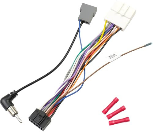 Jayubien 20Pin Car Radio Wire Harness Adapter Kit with Butt Connectors Replacement for Nissan Altima Frontier Xterra Subaru Forester WRX Legacy Outback 16Pin ISO Stereo Cable with Antenna Plug