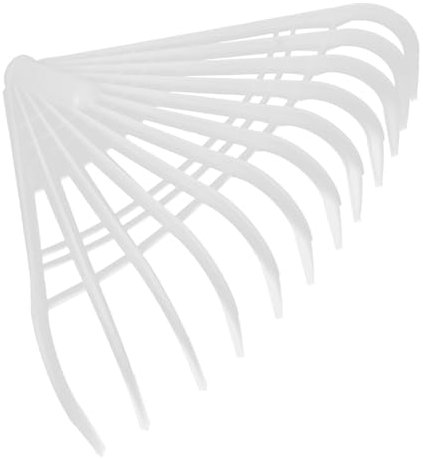 Yardwe Râteau De Jardin pour Feuilles Râteau À Arbustes en Plastique avec 12 Dents Râteau De Jardinage pour Feuilles Tontes D' Brindilles Aiguilles De Pin Glands Débris