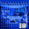 200 LED Curtain Fairy Lights Outdoor Waterproof 2M*2M String Lights Battery Operated with Remote Timer 8 Modes Window Lights for Garden Patio Gazebo Wedding Party Indoor Bedroom Decoration-Blue