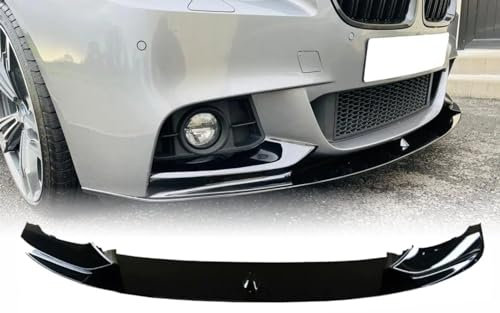 MpTuned BMW F10 F11 Frontstoßstangenspoiler glänzend schwarz für 5 Series 2010–2017 518i 520i 530i 540i m550i 518d 520d 530d 540d