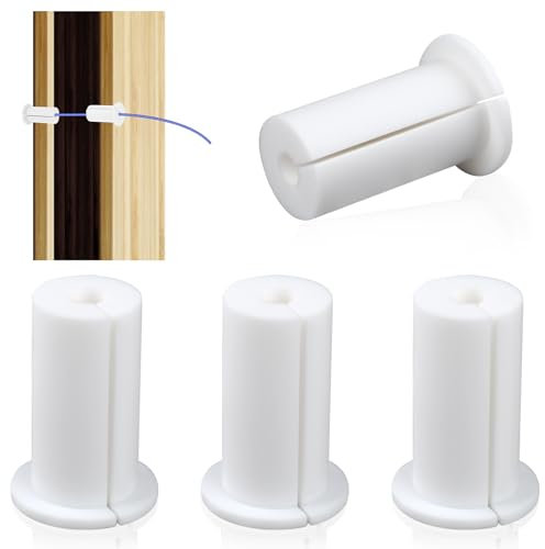 4Pcs Starlink Cable Routing Kit for 1 Inch Wall Hole,Silicone Wall Grommets for Cables,Starlink Accessories,for Starlink Ethernet Cable Cable Grommet White