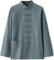 Vêtements Traditionnels Chinois De Kung Fu En Coton Et Lin, Uniforme De Tai Chi For Hommes, Vêtements Wing Chun, Méditation Zen, Costume Tang, Veste Hanfu, Chemise, Manteau(Green,M)