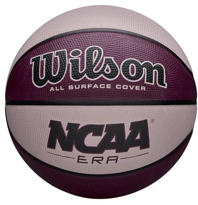 Wilson NCAA Era Basketball – Pflaume/Pink, Größe 15,2–72,4 cm