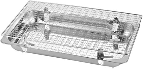 Barbacoa portátil de acero inoxidable para exteriores desechable, horno doméstico con juego de regalo, parrilla portátil para cocinar al aire libre