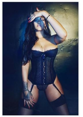 TCMAHE Rihanna-Poster (17) Leinwand-Poster, Schlafzimmerdekoration, Landschaft, Büro, Raumdekoration, Geschenk, 20 x 30 cm