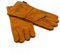 Paire de Gants camel de sécurité anti chaleur en cuir avec doublage intérieur pour poêle à bois, cheminée, barbecue, brasero et soudage. Résistant au feu, la soudure, le four, la cuisine (Camel)