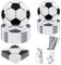 CEILIWEN Juego completo para fiestas temáticas de fútbol, 125 unidades – 25 platos de papel premium (9 & 7), vasos, servilletas y pajitas – Decoración para cumpleaños de temática mundial y deportiva