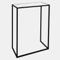 OHS Console Side Table, Marble Look Top Slim Console Table For Hallway Sturdy Frame Compact Display Tables for Living Room Entryway Decorative, 56 x 26 x 76cm - White
