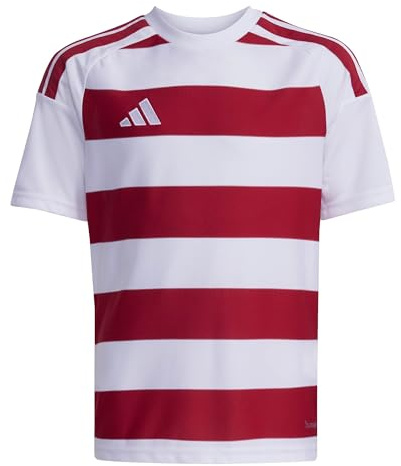 adidas Unisex Kinder Hooped26 Jersey Kids Shirt, White/Team Power red 2, 3-4 Years