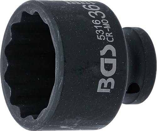 BGS 5316 | Douille à choc, douze pans | 12,5 mm (1/2) | 36 mm