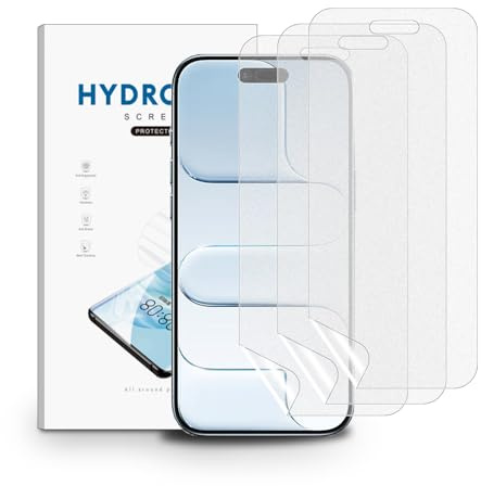 nvskvd Protector Pantalla Mate para iPhone 17 Air/iPhone Air, 3 Piezas TPU Película de Hidrogel Antirreflectante, Antihuellas, Antideslumbrante (NO Vidrio Templado)