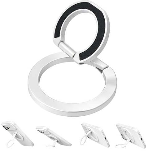 Handy Ring Halterung für MageSafe Ring Magnetisch Handyringhalterung Finger für MageSafe Zubehör Handy Griff Halter Fingerhalter für iPhone 17 16 15 14 13 12 Pro Max, Galaxy S25 S24 S23
