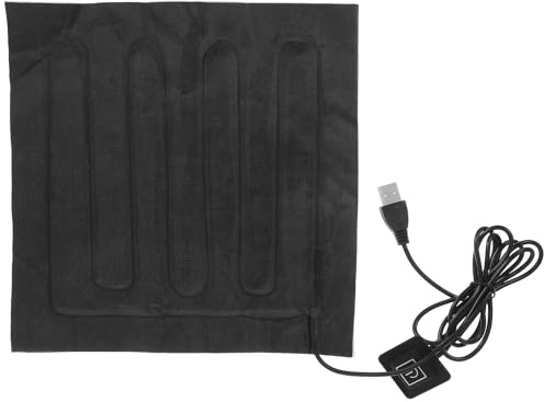 NIYANGLE USB Heating Pad for Plants and Back with Quick Heating and Portable Cotton Design, for Seedling Germination and Starter Greenhouse Use, Black Electric Heat Mat