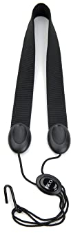 RICO Saxophongurt für Sopran- und Altsaxophon, Nylon, Metallhaken