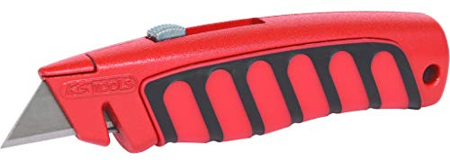 KS TOOLS Cutter Professionnel Universel à Poignée Bi-Matière - 19 mm - L.145 mm