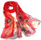 YEBIRAL Damen Schal Stola Halstuch Elegant Leicht Chiffon Schal Ganzjährig Tuch Geschenk für Frauen (Einheitsgröße, Y-03 Rot)