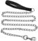 Jinlaili Heavy Duty Dog Lead, 1.8M/6ft long, 4mm thick, Chew Proof Metal Dog Chain Leash with Comfortable Padded Handle