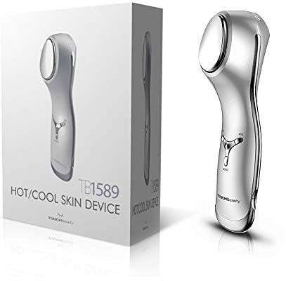 Gesichtsmassage Gerät, TOUCHBeauty Augen Massager 2 in 1 Anti-Aging Ultraschallgerät Gesicht Heiße/Kühle Behandlung für Gesichtpflege Anti-Falten AG-1589A
