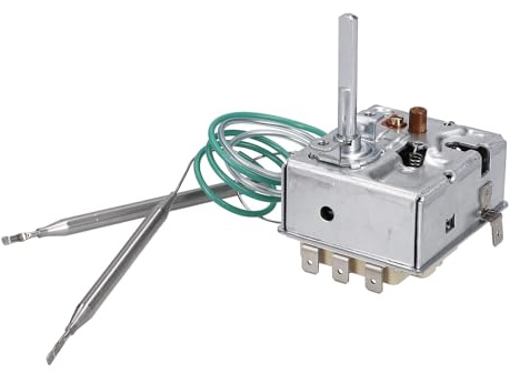 LUTH Premium Profi Parts Thermostat 30-80°C kompatibel mit EGO 55.60011.030 mit 2 Fühlern und Begrenzer für Heißwassergerät
