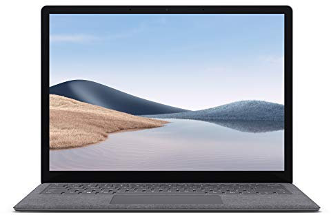 Microsoft Surface Laptop 4 Super-Thin 13.5 Inch Touchscreen Laptop (Platinum) – 6x Cores AMD Ryzen 5 with Radeon Graphics (Renewed)