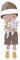 Little Dutch 4537 Stoffpuppe Kuschelpuppe Jake mit Katze (35 cm)