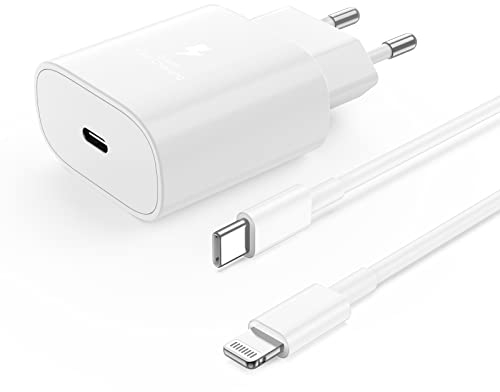 iPhone Ladegerät, iPhone Schnellladegerät mit Ladekabel 2m, iPhone Charger, USB C Netzteil Stecker Adapter Schnellladekabel Fast Charger für iPhone 14/13/12/11/Plus/Pro Max/SE/iPhone Mini