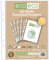 eco-eco A5 100% recycelte mehrfach gelochte Klarsichthüllen, transparent, Poly-Schutzfolie, 45 Mikrometer (50 Taschen), eco132