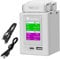 LYONGTECH LCD Multi Function Akku Ladegerät für DJI Mini 3,Mini 4/3 Pro,Parallel Akkuladestation,Charger Hub,Display Charging 2 Batteries Drohne Zubehör