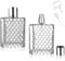 Delsen 2 atomizadores de perfume rellenables, 100 ml, botella vacía, portátil, para hombre y mujer, atomizador de bolsillo con pipetas y embudo para perfume, viajes, cosméticos