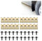Tornillos Automotrices y Clips de Tuerca en U para Autos,40pcs Kit Clips de Panel de Puerta Tablero de Coche,Surtido de Tornillos y Grapas,Clips en U para Guardabarros Parachoques de Coche