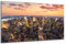 DARO Design - Wand-Bild auf 6mm HDF 70x50 cm New York Nacht Skyline - Wand-Deko Bilder Geschenk