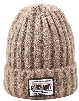 Wintermützen für Damen und Herren, modische Wollmütze, Strickmütze, Kragen-Set, dick, warm, solide, Ohrenschützer, Gentleman-Mütze, a, Einheitsgröße