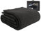 HappyBed 140x200 - Einzelne Bettdecke - Waschbare Bettdecke ohne Bezug - Bedruckte Bettdecke ohne Bezug - Spannbettdecke mit Druck - Mikrofaser - Schwarz