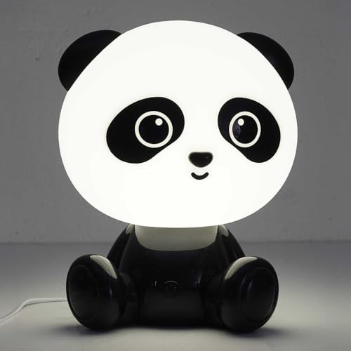 COOK CONCEPT Tablett aus Holz mit Griffen Frühstückstablett Natur | Panda-Nachtlicht aus PP-Kunststoff mit berührungsempfindlichem USB-Anschluss, sanftes Licht, Farbwechsel, für Kinder-weiß