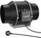 Aygrochy Regelbar Rohrventilator 125mm 416m³/h, EC Motor Rauchabzug Abluftventilator, Inline rohrlüfter für Belüftung und Abluftgebläse.