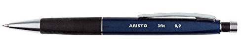 Aristo 3fit, 0,9 mm HB Metall Feinminenstift mit Clip und Nachfüllmöglichkeit, Blau, Schreiben, Radiergummi, Kugelschreiber