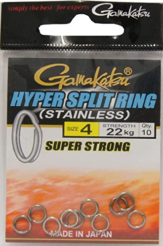 Gamakatsu Hyper Split Ring Black Nickel Sprengringe