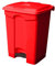 Chabrias Ltd 30 Litre Red Step-On Waste Bin for Kitchen, Office, Medical, Clinical – Recycling Trash Can for Indoor/Outdoor, Home & Commercial Waste Disposal