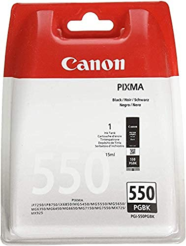 Canon Originaltinte PGI-550 PGBK , Größe Standard, Segment Schwarz, Plastikverpackung (alte Version)