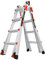 Little Giant Leitern, Geschwindigkeit mit Rädern, M17, 4,2 m, Multi-Positions-Leiter, Aluminium, Typ 1A, 136 kg Gewichtsklasse (15417-001)